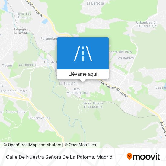 Mapa Calle De Nuestra Señora De La Paloma