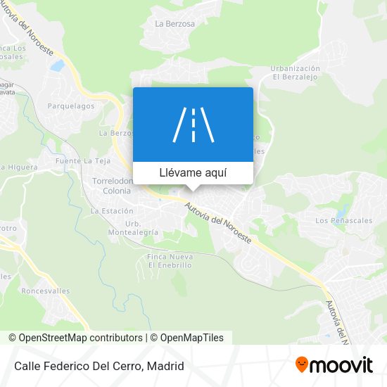 Mapa Calle Federico Del Cerro