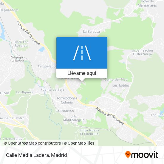 Mapa Calle Media Ladera