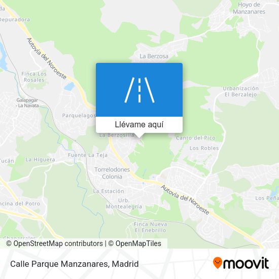 Mapa Calle Parque Manzanares