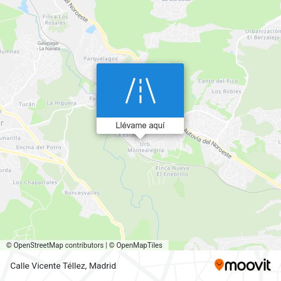 Mapa Calle Vicente Téllez