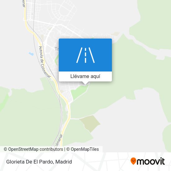 Mapa Glorieta De El Pardo