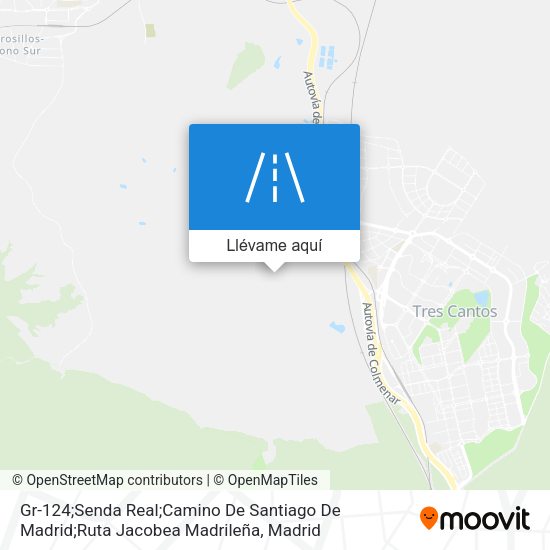 Mapa Gr-124;Senda Real;Camino De Santiago De Madrid;Ruta Jacobea Madrileña