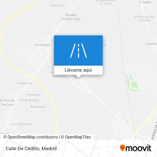 Mapa Calle De Cedillo