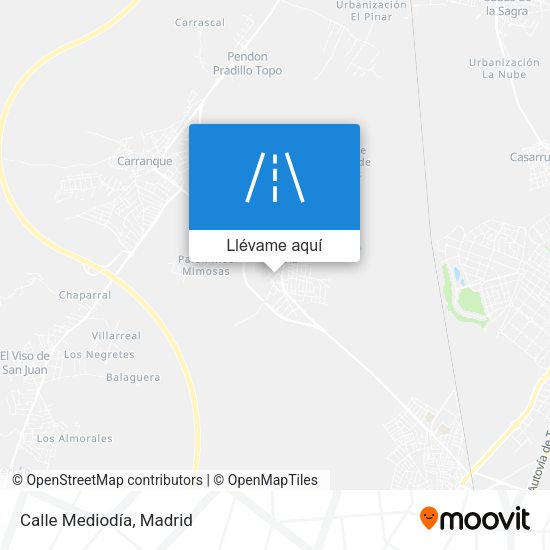 Mapa Calle Mediodía