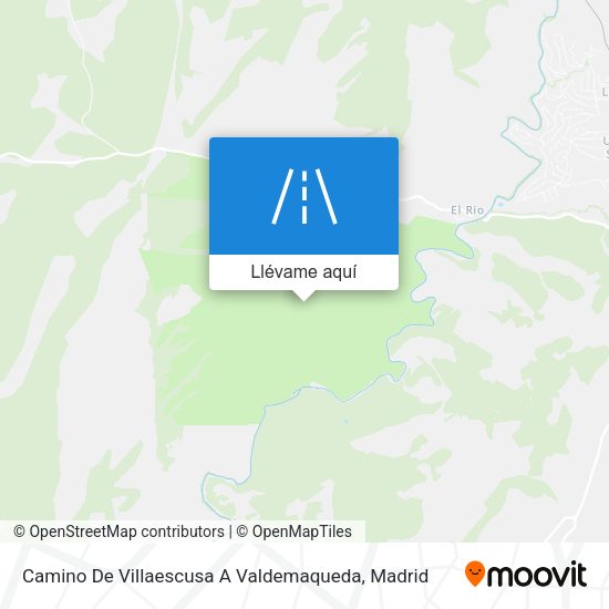 Mapa Camino De Villaescusa A Valdemaqueda