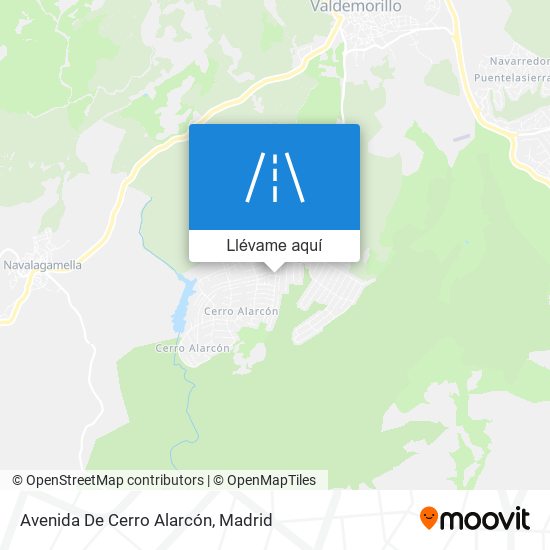 Mapa Avenida De Cerro Alarcón