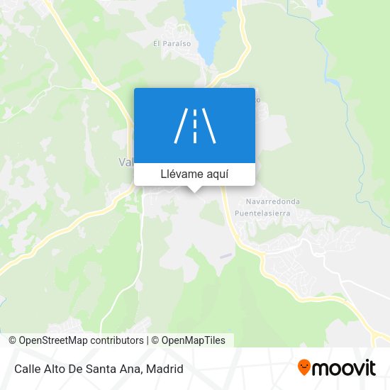 Mapa Calle Alto De Santa Ana