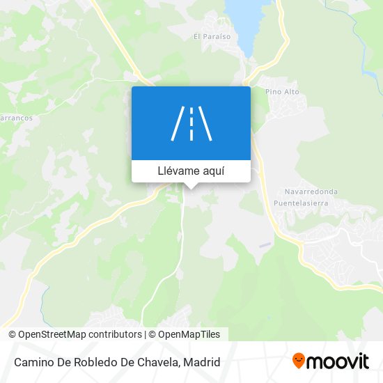 Mapa Camino De Robledo De Chavela