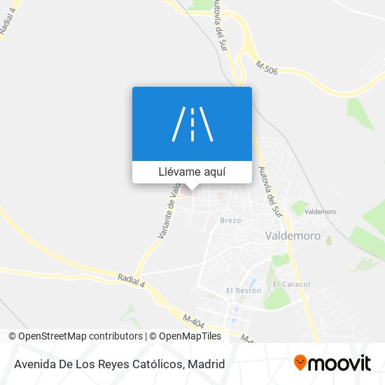 Mapa Avenida De Los Reyes Católicos