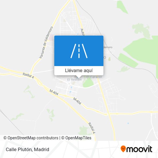 Mapa Calle Plutón