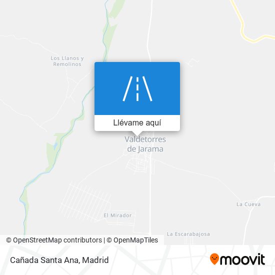 Mapa Cañada Santa Ana