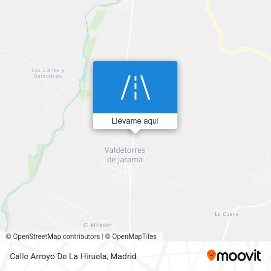 Mapa Calle Arroyo De La Hiruela