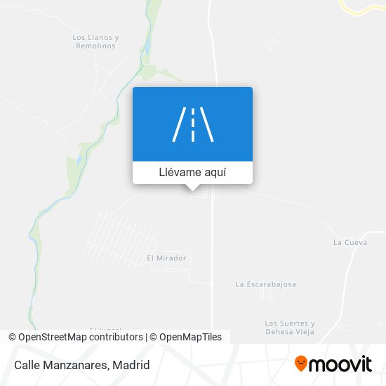 Mapa Calle Manzanares