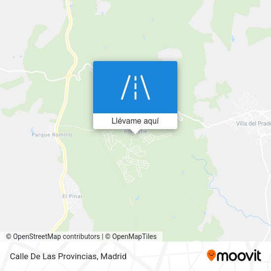 Mapa Calle De Las Provincias