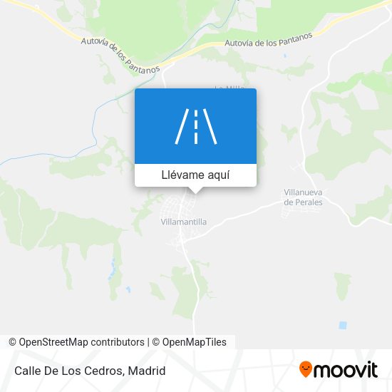 Mapa Calle De Los Cedros