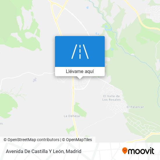 Mapa Avenida De Castilla Y León