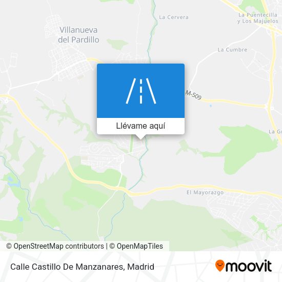 Mapa Calle Castillo De Manzanares