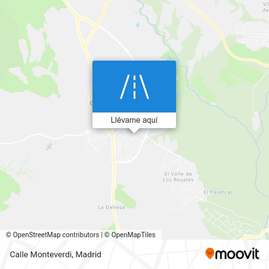Mapa Calle Monteverdi