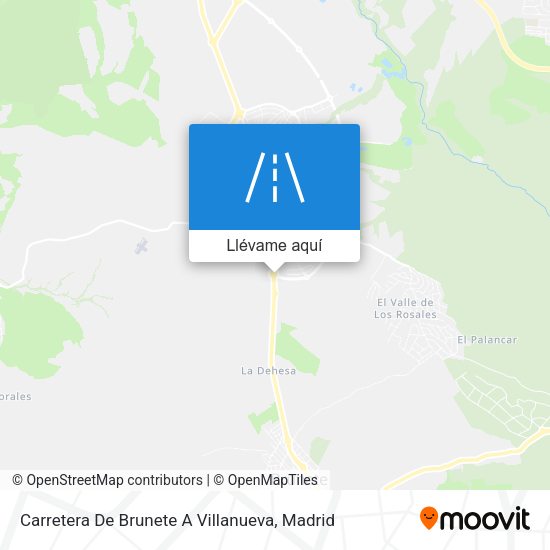 Mapa Carretera De Brunete A Villanueva