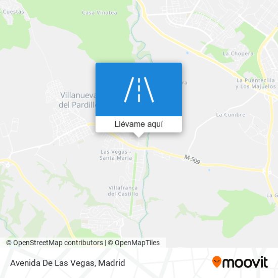 Mapa Avenida De Las Vegas