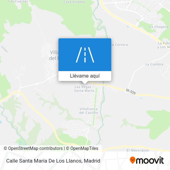 Mapa Calle Santa María De Los Llanos