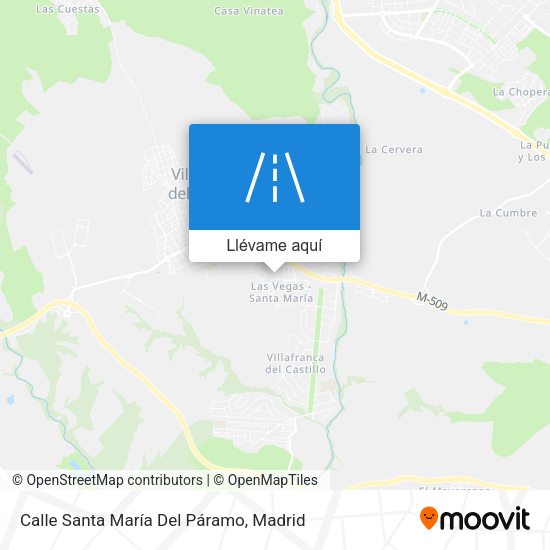 Mapa Calle Santa María Del Páramo