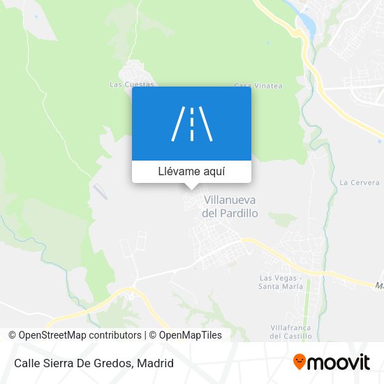 Mapa Calle Sierra De Gredos