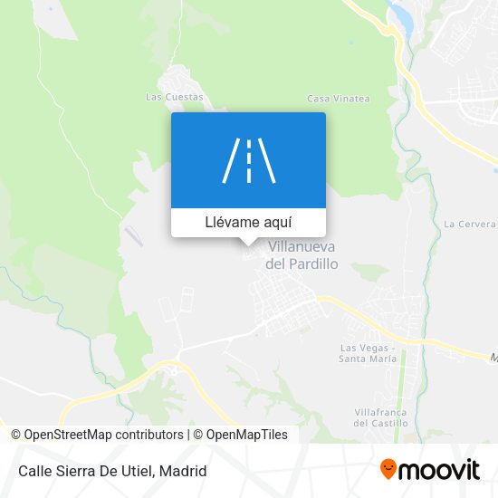 Mapa Calle Sierra De Utiel