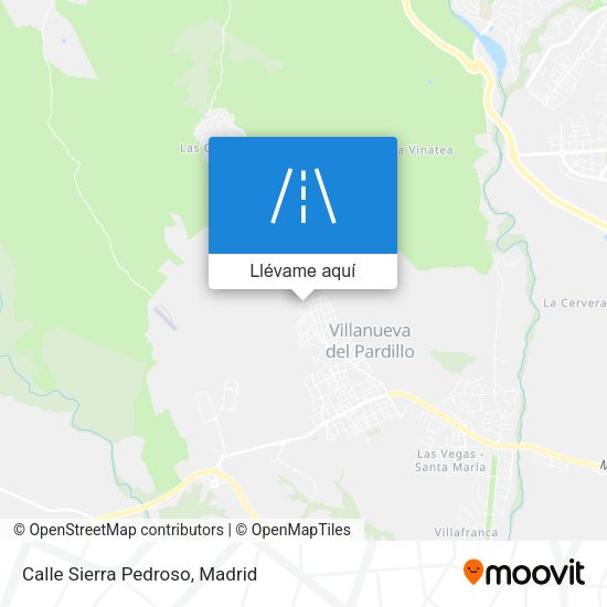 Mapa Calle Sierra Pedroso