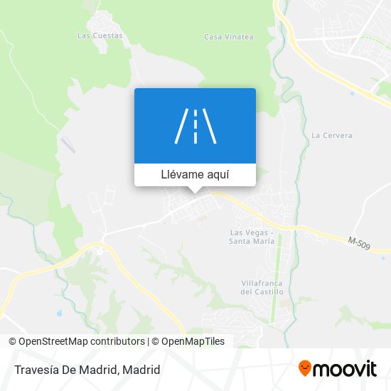 Mapa Travesía De Madrid