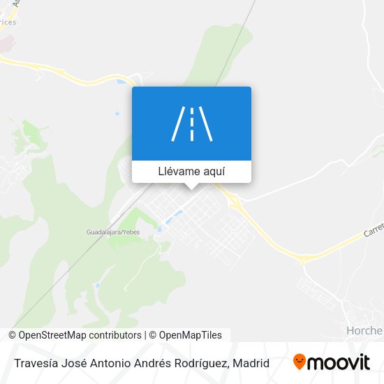 Mapa Travesía José Antonio Andrés Rodríguez