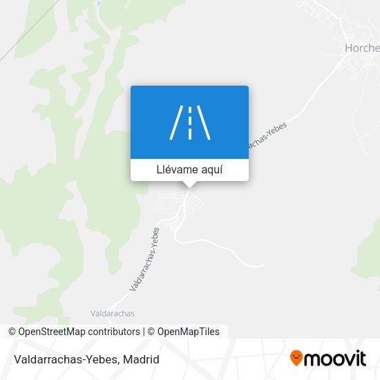 Mapa Valdarrachas-Yebes