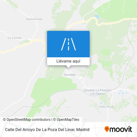 Mapa Calle Del Arroyo De La Poza Del Linar