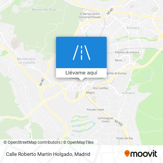 Mapa Calle Roberto Martín Holgado