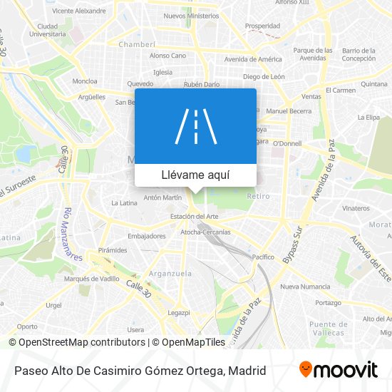 Mapa Paseo Alto De Casimiro Gómez Ortega