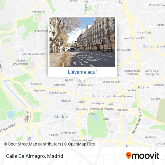 Mapa Calle De Almagro