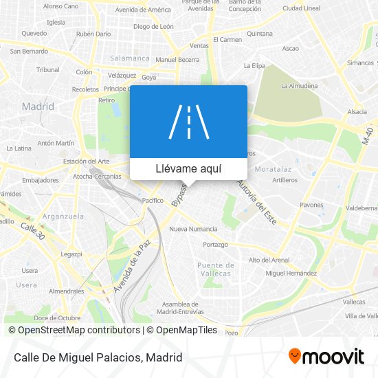 Mapa Calle De Miguel Palacios