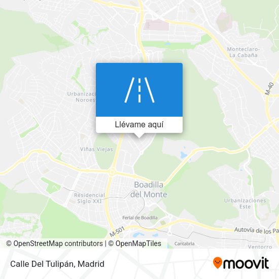Mapa Calle Del Tulipán