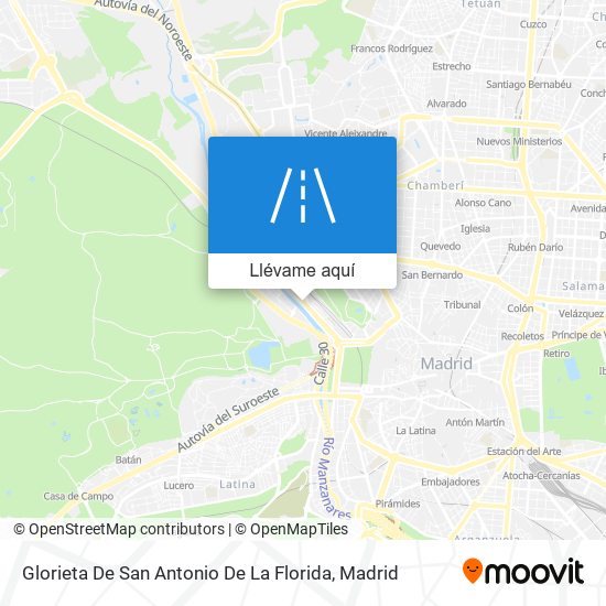 Mapa Glorieta De San Antonio De La Florida