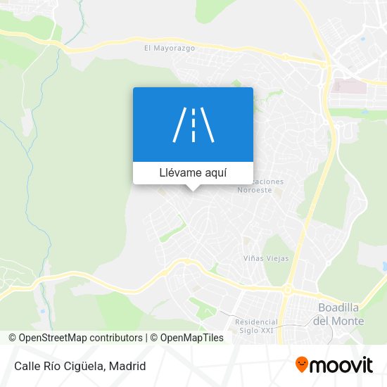 Mapa Calle Río Cigüela