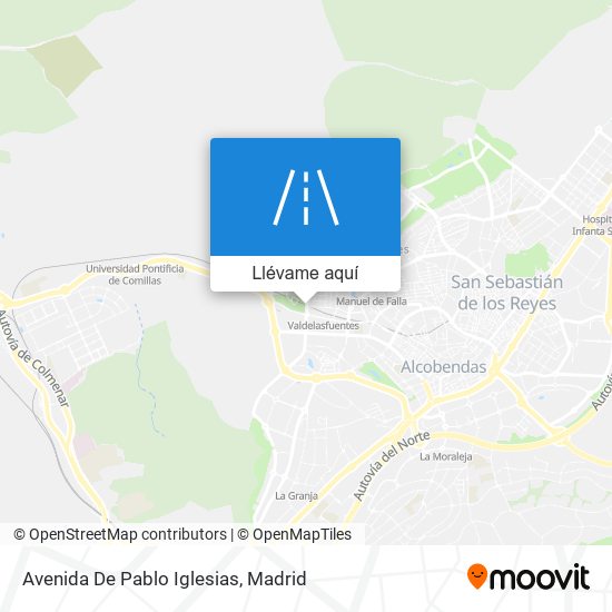 Mapa Avenida De Pablo Iglesias