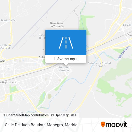 Mapa Calle De Juan Bautista Monegro