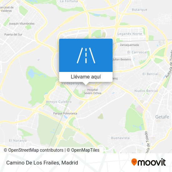 Mapa Camino De Los Frailes