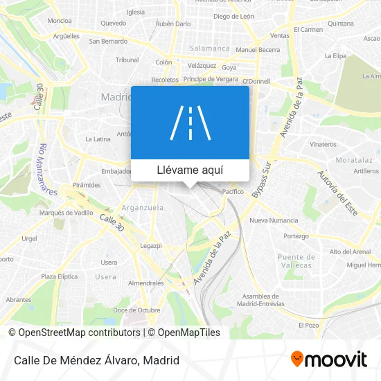 Mapa Calle De Méndez Álvaro