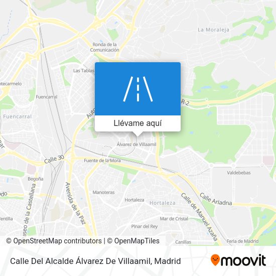 Mapa Calle Del Alcalde Álvarez De Villaamil