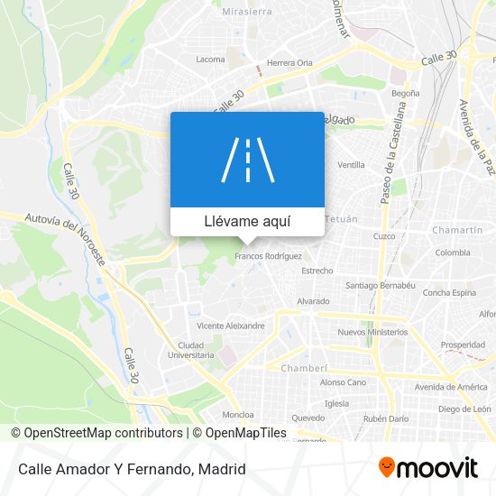Mapa Calle Amador Y Fernando