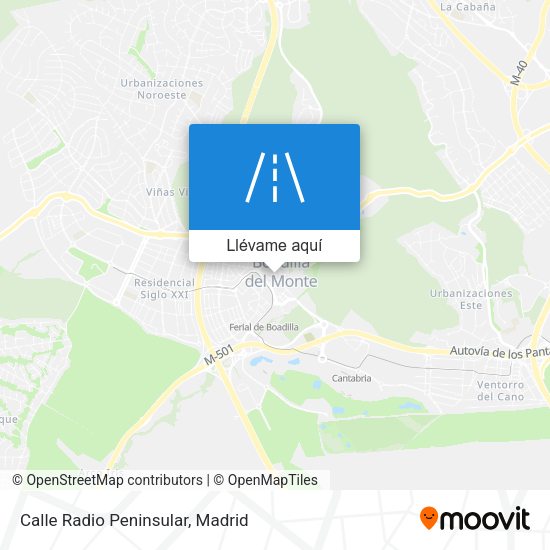 Mapa Calle Radio Peninsular