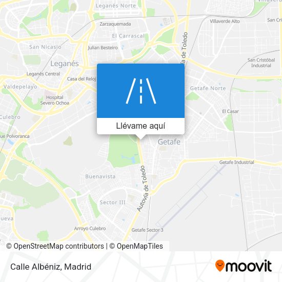 Mapa Calle Albéniz