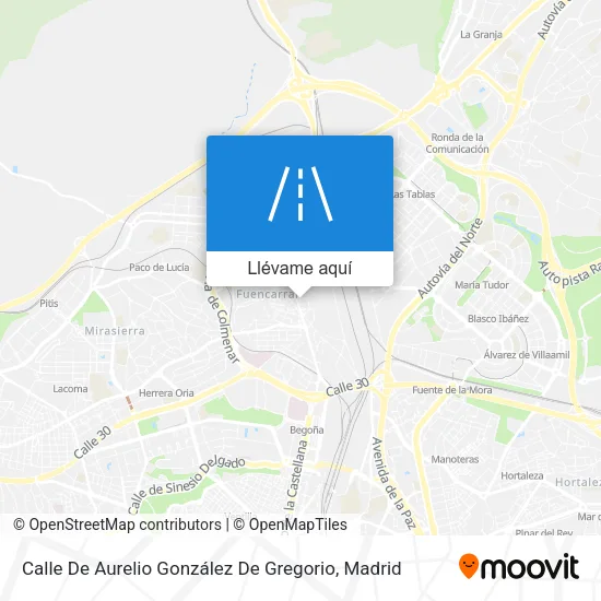 Mapa Calle De Aurelio González De Gregorio